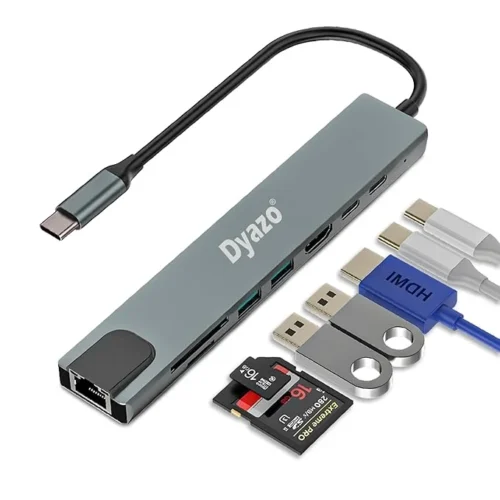 Dyazo 8 in 1 USB C Hub Adapter